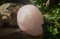 Polished Rose Quartz Skull x 1 From Madagascar