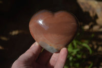 Polished Polychrome Jasper Hearts x 5 From Mahajanga, Madagascar