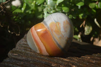 Polished Polychrome Jasper Hearts x 5 From Mahajanga, Madagascar