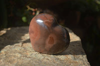 Polished Polychrome Jasper Hearts x 5 From Mahajanga, Madagascar