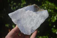 Natural Crystalline Blue Lace Agate Plates x 2 From Namibia