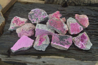 Natural Salrose Cobaltion Dolomite Specimens x 12 From Kakanda, Congo