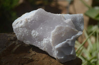 Natural Crystalline Blue Lace Agate Plates x 2 From Namibia