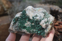 Natural Ball Malachite On Quartz Matrix Specimens x 2 From Kambove, Congo