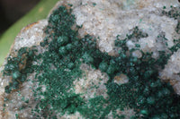 Natural Ball Malachite On Quartz Matrix Specimens x 2 From Kambove, Congo