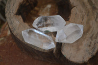 Polished Double Terminated Clear Quartz Crystal Points x 12 From Madagascar