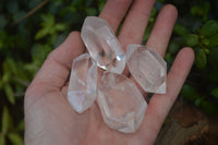 Polished Double Terminated Clear Quartz Crystal Points x 12 From Madagascar