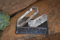 Polished Double Terminated Clear Quartz Crystal Points x 12 From Madagascar