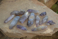 Natural Smokey Amethyst Crystals x 13 From Chiredzi, Zimbabwe