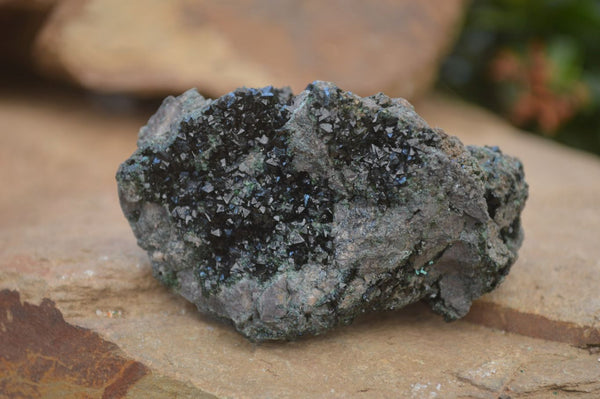 Natural Libethenite Crystals On Dolomite Matrix Specimens x 6 From Shituru, Congo