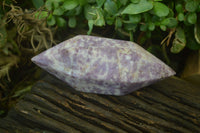 Polished Double Terminated Lepidolite Points x 6 From Zimbabwe