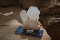 Natural Castle Quartz Crystals x 6 From Madagascar