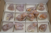 Natural Ametrine Spirit Quartz Clusters x 12 From Boekenhouthoek, South Africa