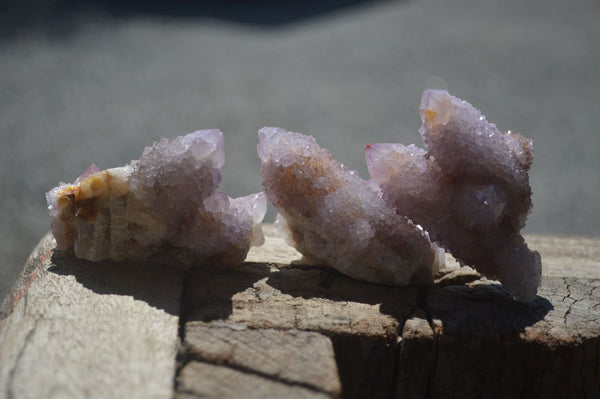 Natural Ametrine Spirit Quartz Clusters x 12 From Boekenhouthoek, South Africa