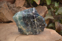 Natural Watermelon Fluorite Cobbed Specimens x 3 From Uis, Namibia