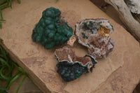 Natural A Grade Ball Malachite on Quartz Matrix x 3 From Kambove, Congo