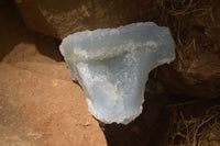 Natural Etched Blue Chalcedony Specimens x 12 From Nsanje, Malawi