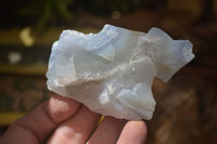 Natural Etched Blue Chalcedony Specimens x 12 From Nsanje, Malawi