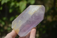 Polished Window Amethyst Quartz Crystals x 4 From Akansobe, Madagascar