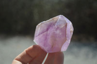 Polished Window Amethyst Quartz Crystals x 4 From Akansobe, Madagascar