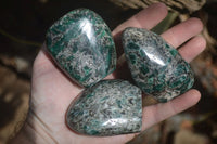 Polished Rare Emerald Mica In Matrix Standing Free Forms x 6 From Mutoko, Zimbabwe