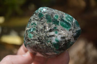 Polished Rare Emerald Mica In Matrix Standing Free Forms x 6 From Mutoko, Zimbabwe