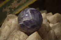 Polished Chevron Amethyst Sphere x 1 from Madagascar