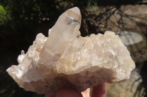 Natural Clear Quartz Crystal Clusters x 4 From Madagascar