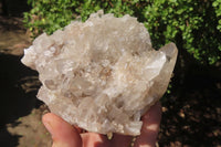 Natural Clear Quartz Crystal Clusters x 4 From Madagascar