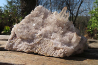 Natural Clear Quartz Crystal Clusters x 4 From Madagascar