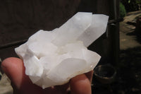 Natural White Quartz Crystal Clusters x 13 From Madagascar