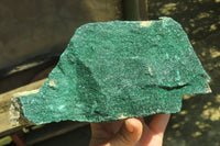 Natural Crystalline Malachite Specimens x 2 From Congo