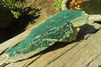 Natural Crystalline Malachite Specimens x 2 From Congo