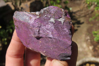 Natural Metallic Purpurite Cobbed Specimens x 12 From Erongo, Namibia