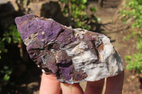 Natural Metallic Purpurite Cobbed Specimens x 12 From Erongo, Namibia