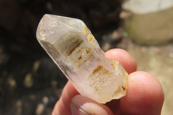 Natural Clear Quartz Crystals x 35 From Madagascar