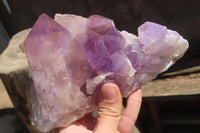 Natural Jacaranda Amethyst Clusters x 2 From Zambia