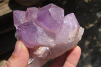 Natural Jacaranda Amethyst Clusters x 2 From Zambia