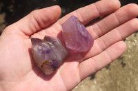 Polished Window Amethyst Crystals x 20 From Madagascar