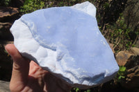 Natural Crystalline Blue Lace Agate Specimens x 2 From Namibia