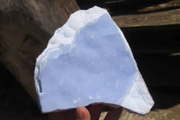 Natural Crystalline Blue Lace Agate Specimens x 2 From Namibia