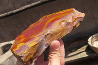 Polished On One Side Nguni Jasper Specimens x 2 From Prieska, South Africa