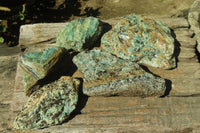 Natural Kyanite In Fuchsite Matrix Specimens x 5 From Zimbabwe