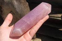 Polished Double Terminated Rose Quartz Points x 2 From Madagascar