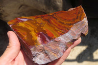 Polished On One Side Nguni Jasper Specimens x 4 From Prieska, South Africa