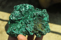 Natural Silky Malachite Specimens x 3 From Kasompe, Congo