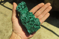 Natural Silky Malachite Specimens x 3 From Kasompe, Congo