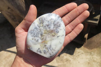 Polished Dendritic Opal Standing Free Forms x 6 From Moralambo, Madagascar