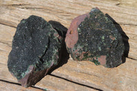 Natural Libethenite Crystals On Dolomite Matrix Specimens x 2 From Shituru, Congo