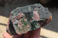 Natural Libethenite Crystals On Dolomite Matrix Specimens x 2 From Shituru, Congo